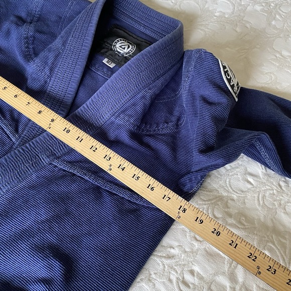 Gracie Fighter Kids BJJ Gi Uniform Blue M3 Jacket & Pants Jiu Jitsu Set Unisex - Picture 6 of 8